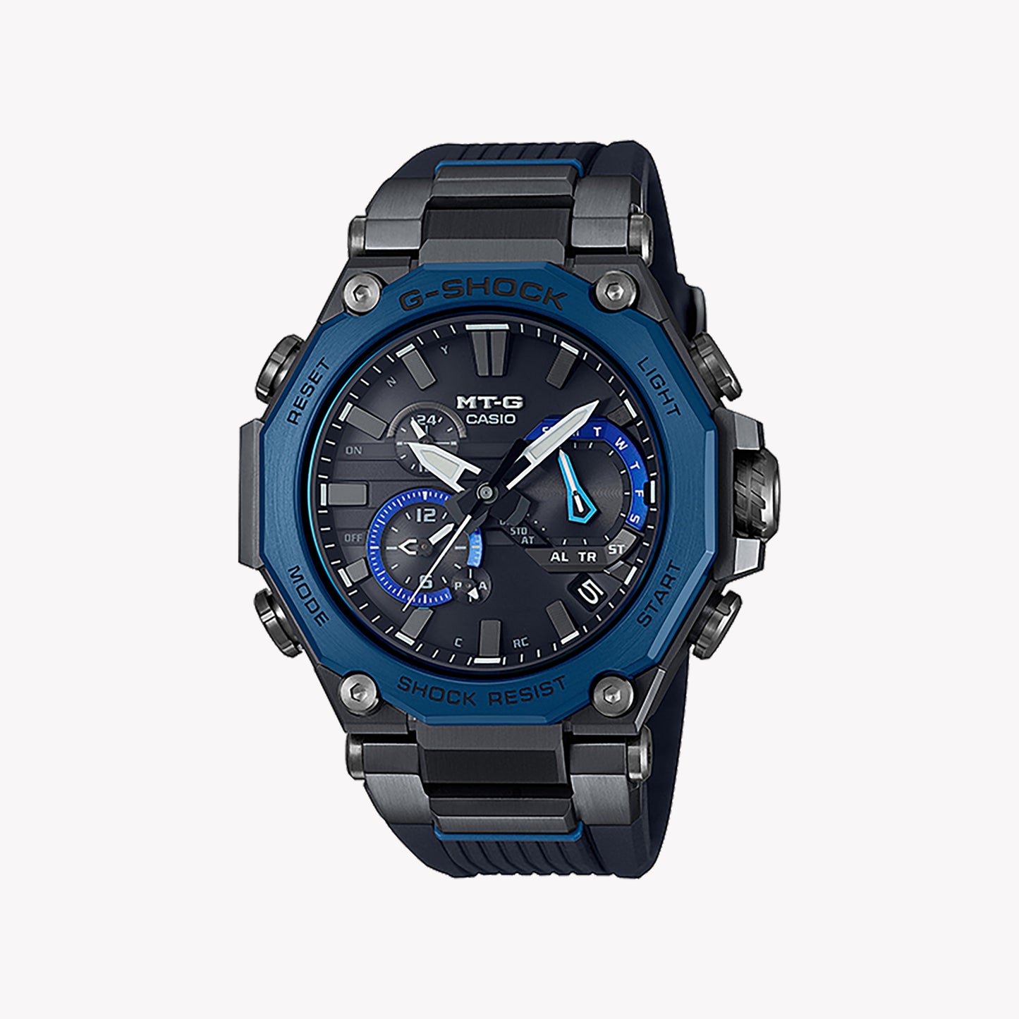 CASIO G-SHOCK MTG-B2000B-1A2 MASTER OF G METAL TWISTED-G BLUE - DUAL CORE GUARD Men's Watch