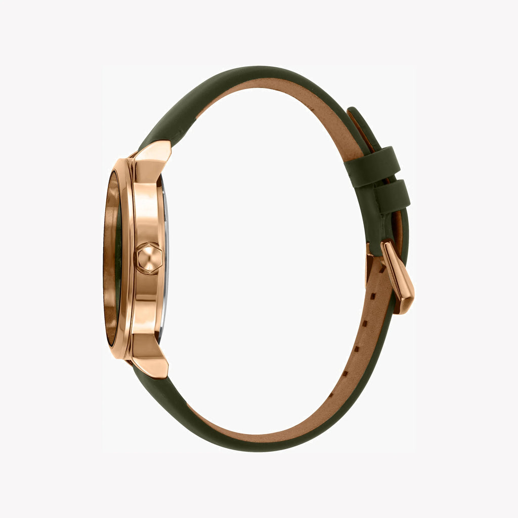 JUST CAVALLI JC1G079L0025 - ELEGANT GREEN DIAL MENS WATCH WITH ROSE GOLD CASE & LEATHER BAND-i-Watch-2