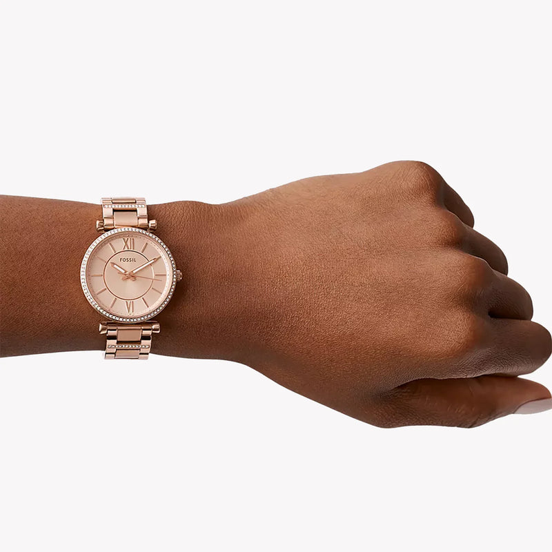 Fossil Women's Rose Gold Watch, Stainless Steel | Es4301 by i-watch