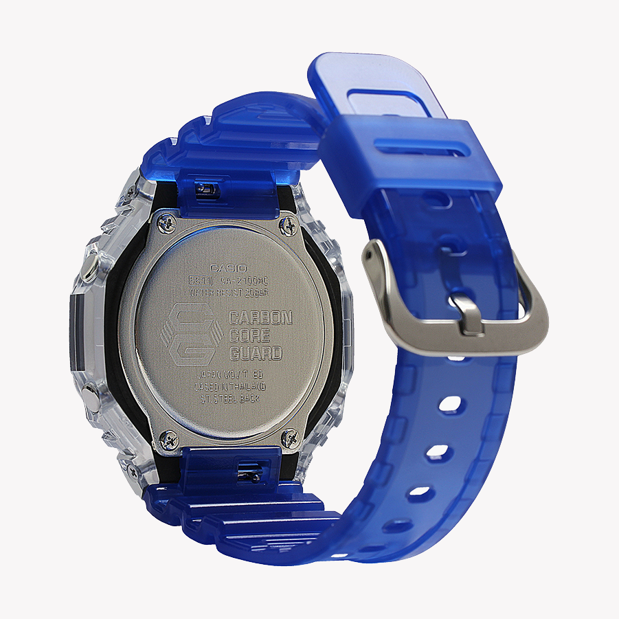 CASIO G-SHOCK GA-2100HC-2ADR OAK - BOLD BLUE ADVENTURE MEN'S WATCH with Durable Resin Band and Digital Dial-i-Watch-3