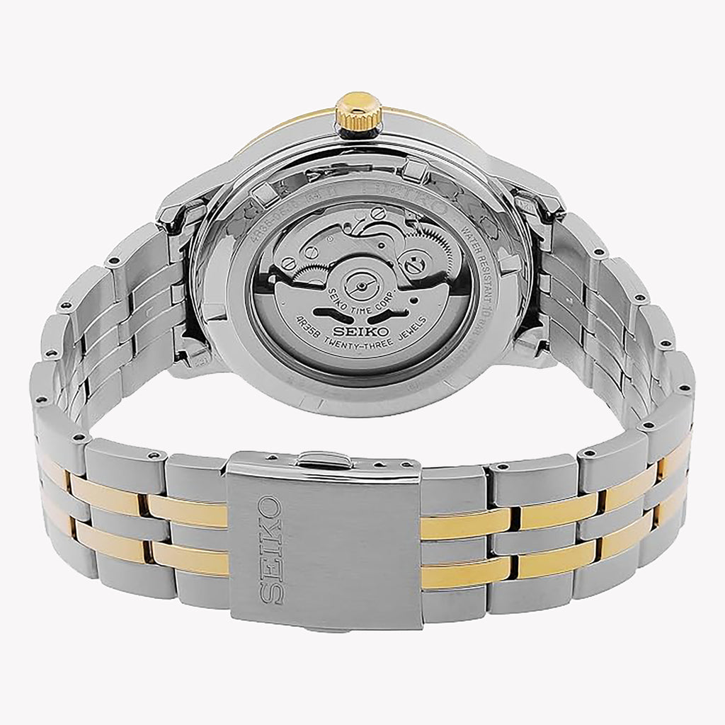 Seiko SRPH92K1 Men's Automatic Watch - Silver & White Dial-i-Watch-3