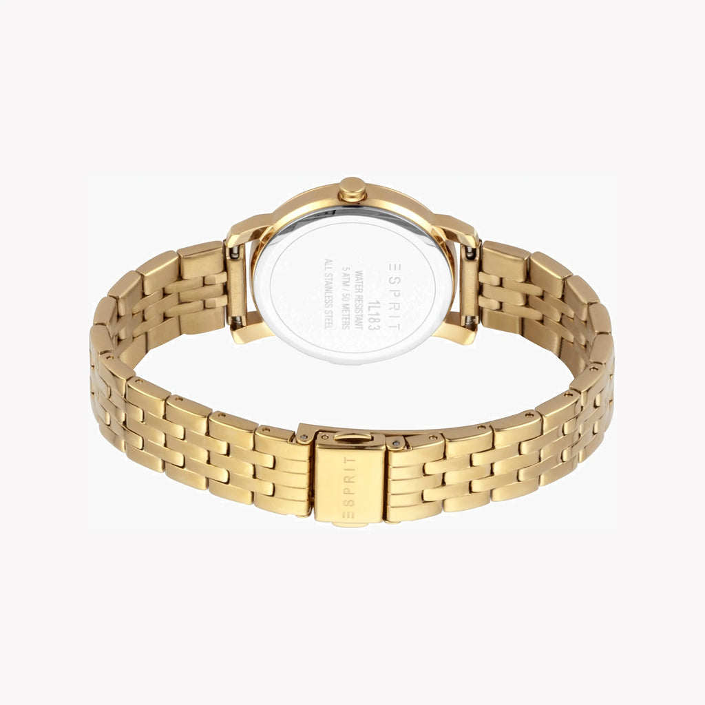 ESPRIT Women's Watch with Gold Stainless Steel Case and Gold Stainless Steel Band-i-Watch-4