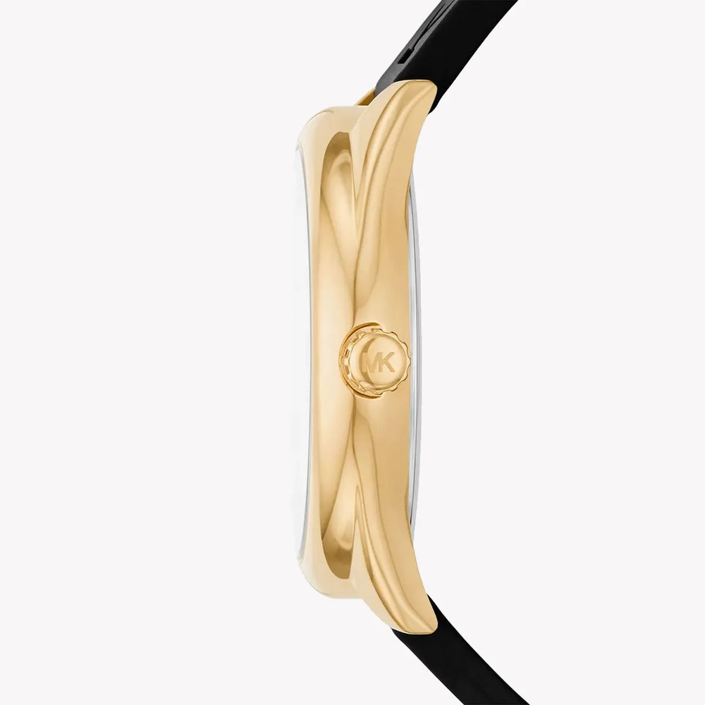 Michael Kors Men's Gold Watch, Black Silicone Band | Mk7313 by i-watch