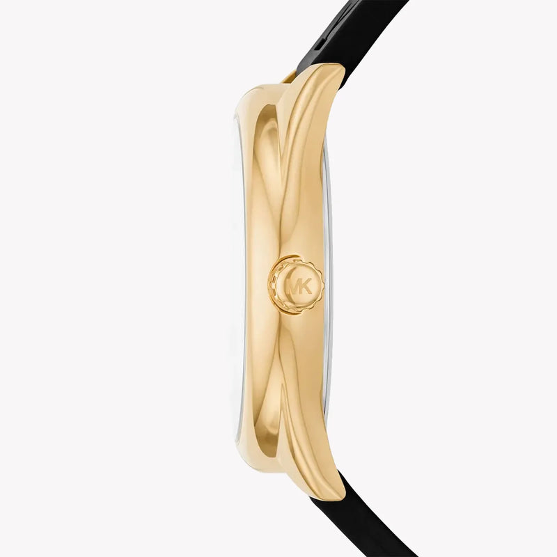 Michael Kors Men's Gold Watch, Black Silicone Band | Mk7313 by i-watch