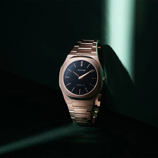 D1 MILANO Men's Rose Gold Watch, Black Dial | D1-UTBJ16 by i-watch