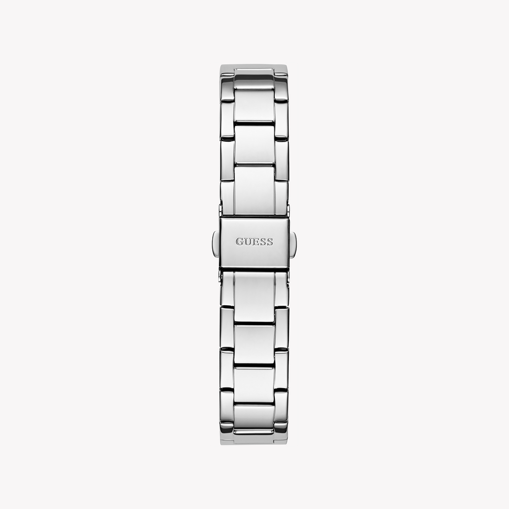 GUESS GW0767L1 - ELEGANT TIMEPIECE - SILVER STAINLESS STEEL WOMEN'S WATCH with Minimalist White Dial-i-Watch-3
