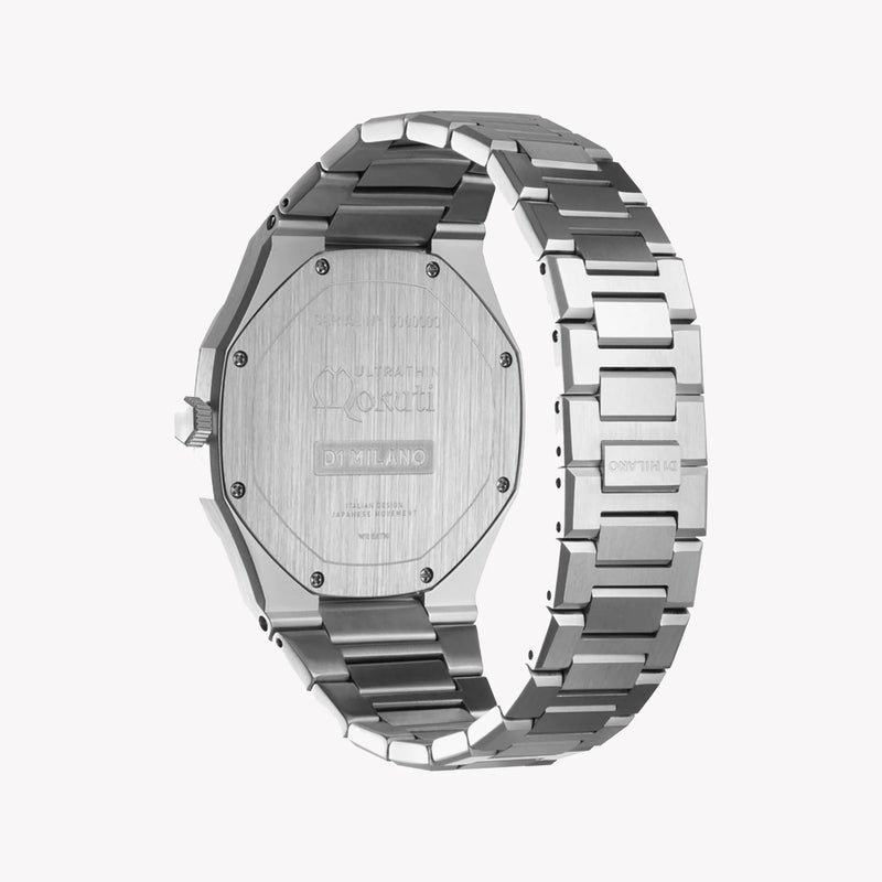 D1 MILANO Men's Silver Stainless Steel, Blue Dial | D1-UTBJMK by i-watch