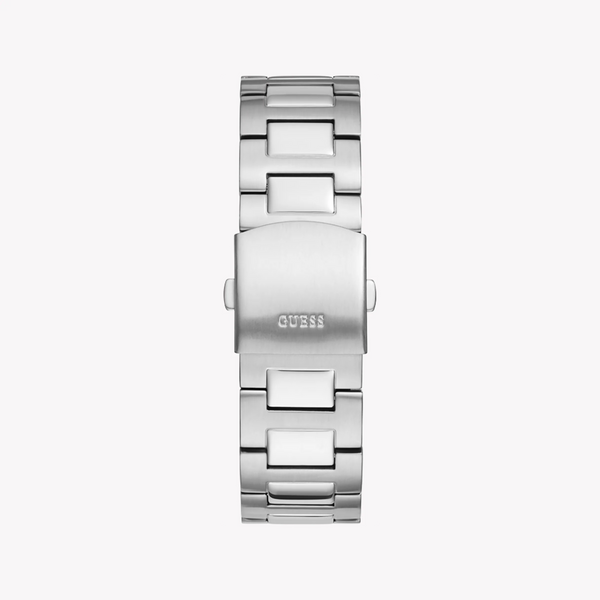 Guess Men's Silver Stainless Steel Watch, Black Dial | Gw0426g1 by i-watch