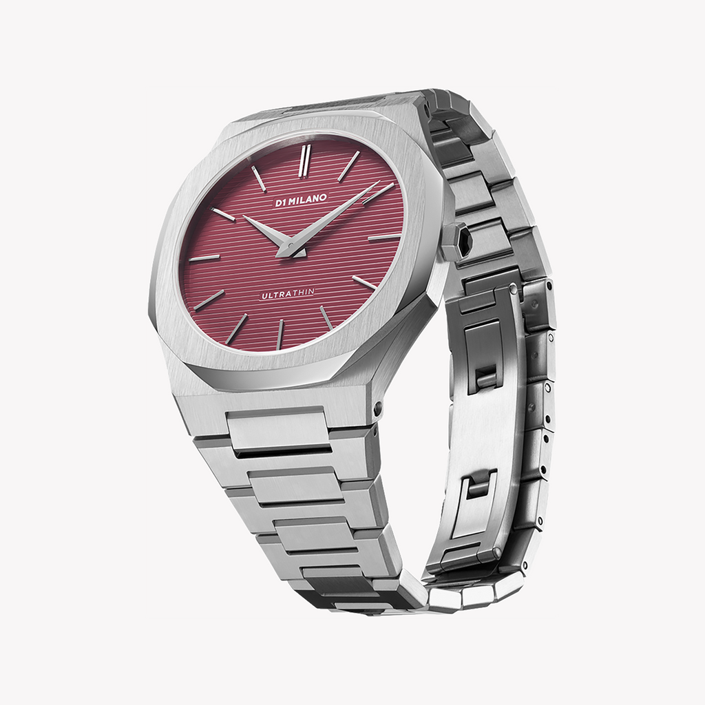 D1 MILANO D1-UTBJ11 Unisex Watch - Silver & Red Dial, 5 ATM-i-Watch-2