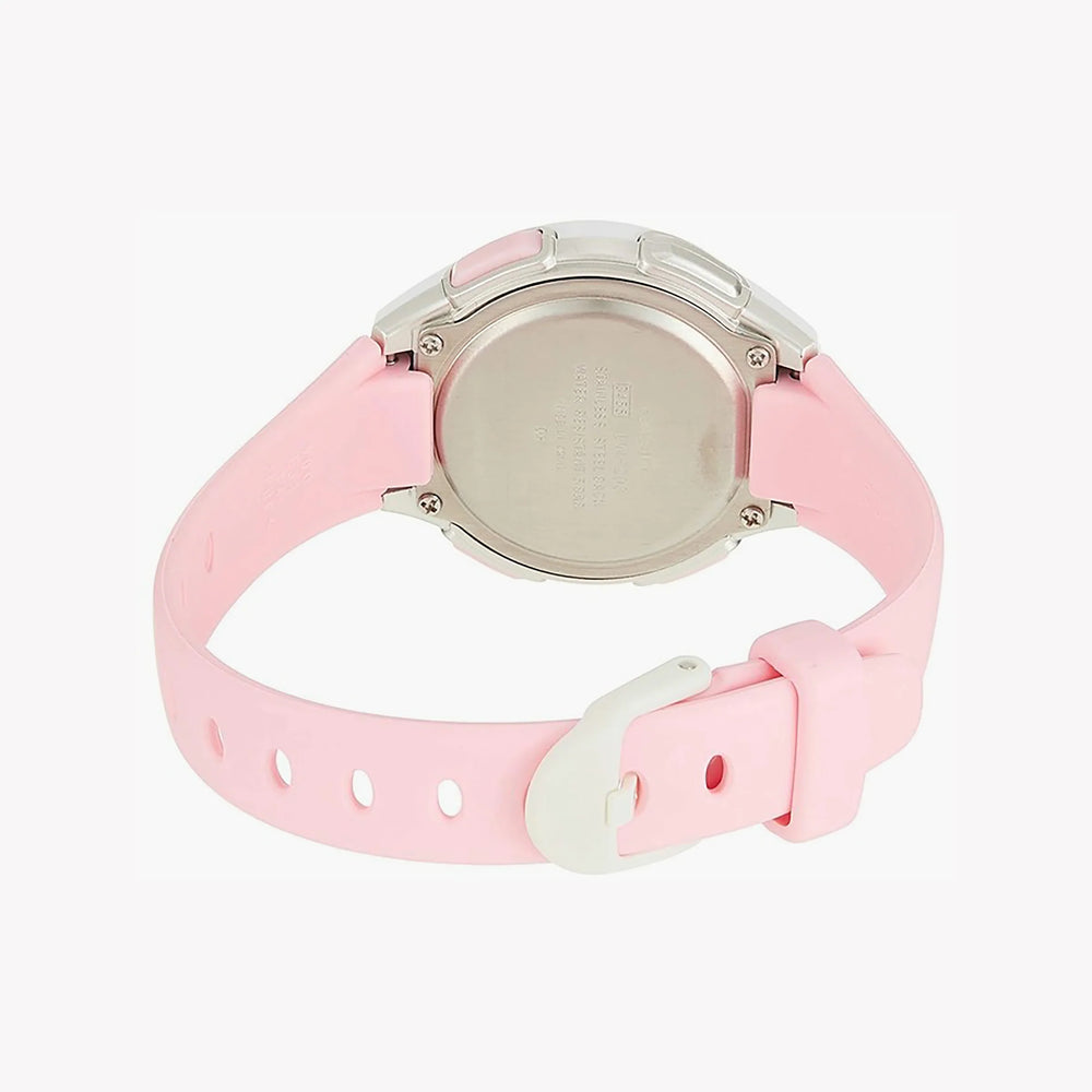 Effortless Elegance Women's Silver Resin Watch, Pink Strap | Lw-203-4avef by i-watch