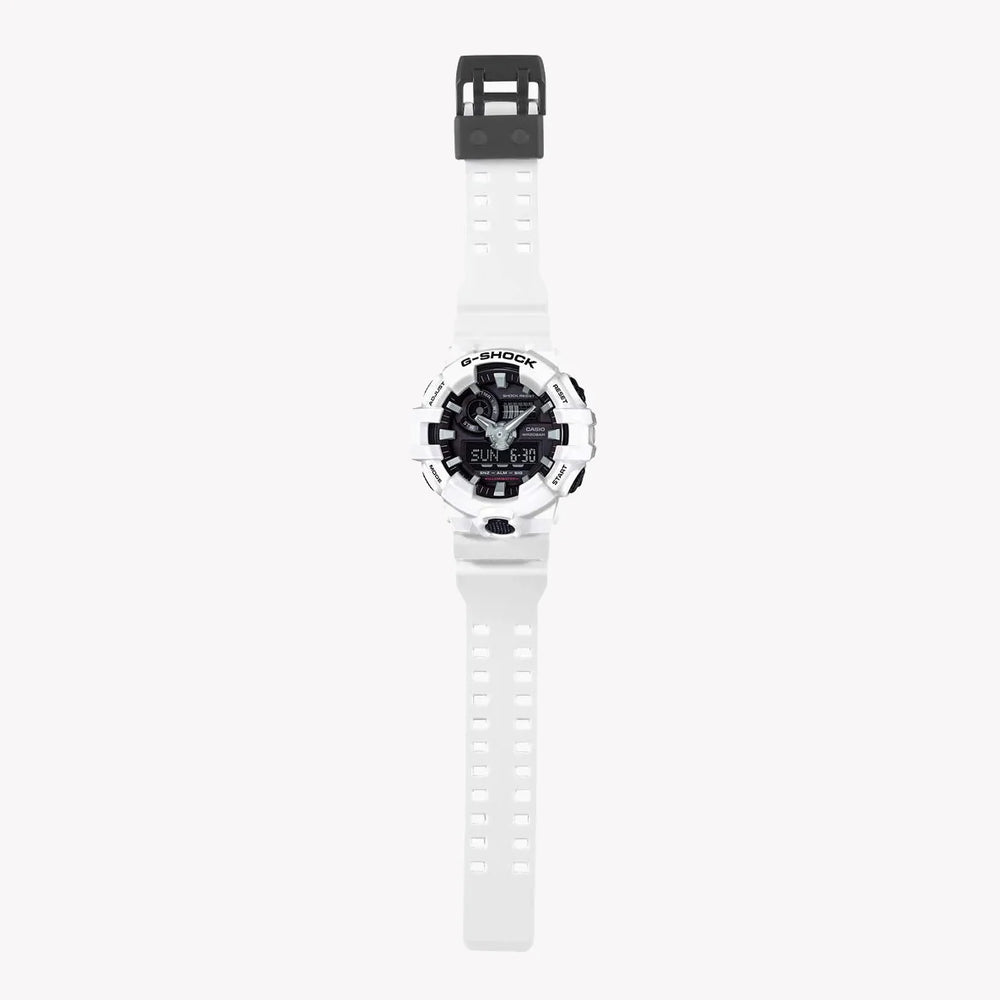 G-Shock Men's White Resin Watch, Super Illuminator | Ga-700-7adr by i-watch