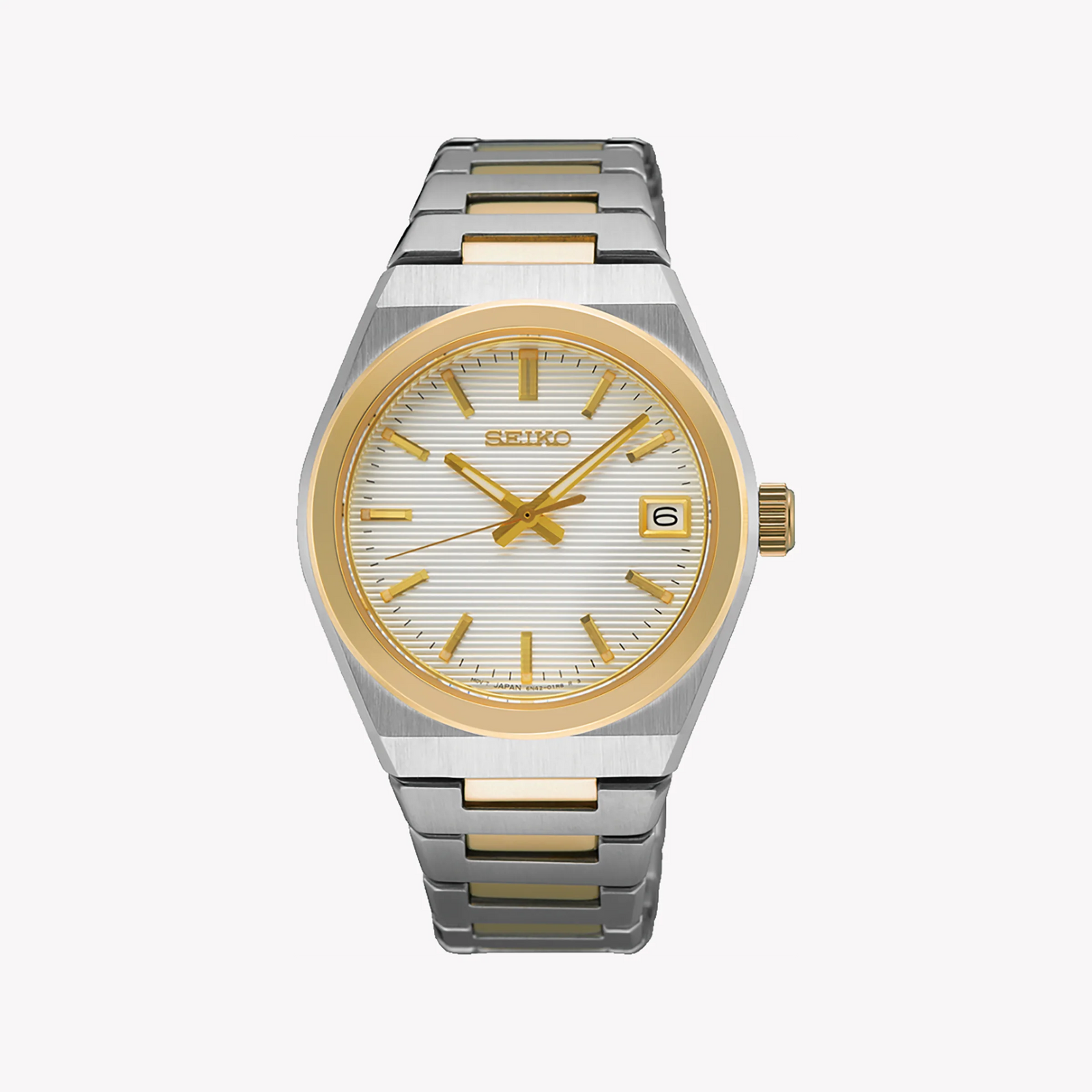 Seiko Women's Silver Watch, Beige Dial | Sur578p1 by i-watch