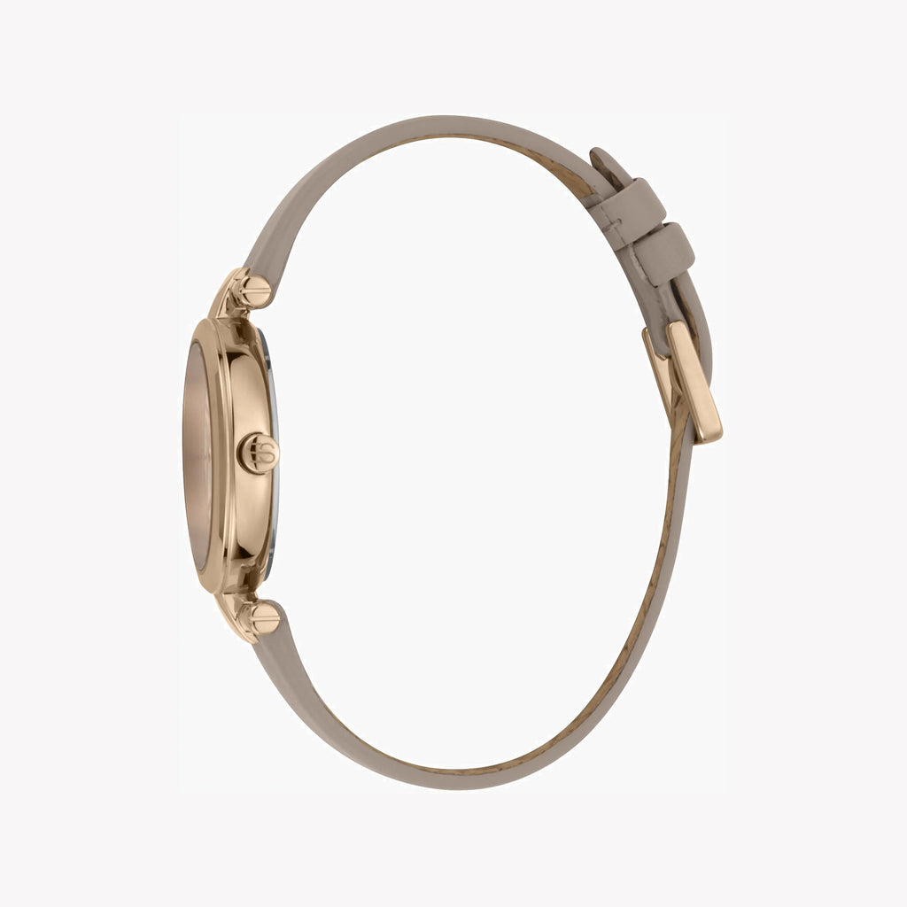 ESPRIT Women's Watch with Rose Gold Stainless Steel Case and Beige Leather Band-i-Watch-3