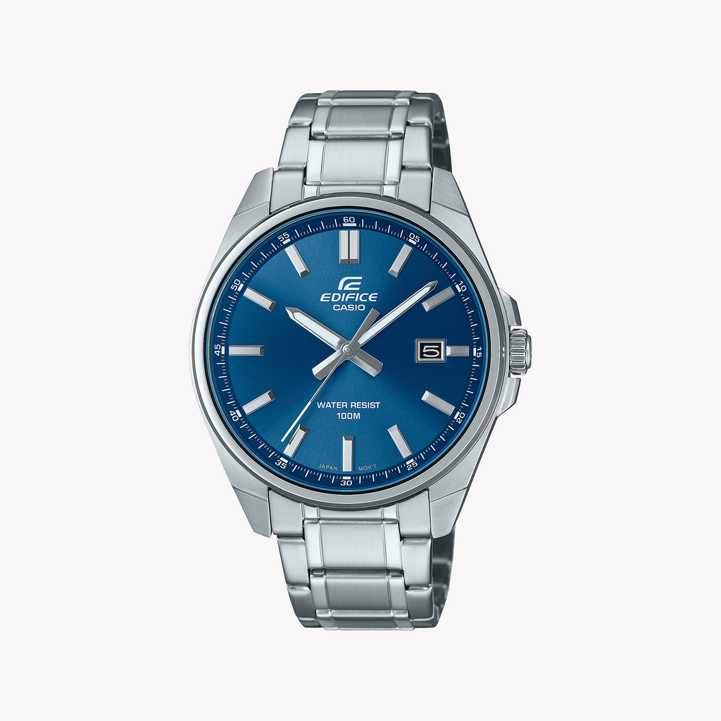 EDIFICE EFV-150D-2AVUEF - STYLISH PRECISION MEN'S WATCH WITH BLUE DIAL AND STAINLESS STEEL BRACELET