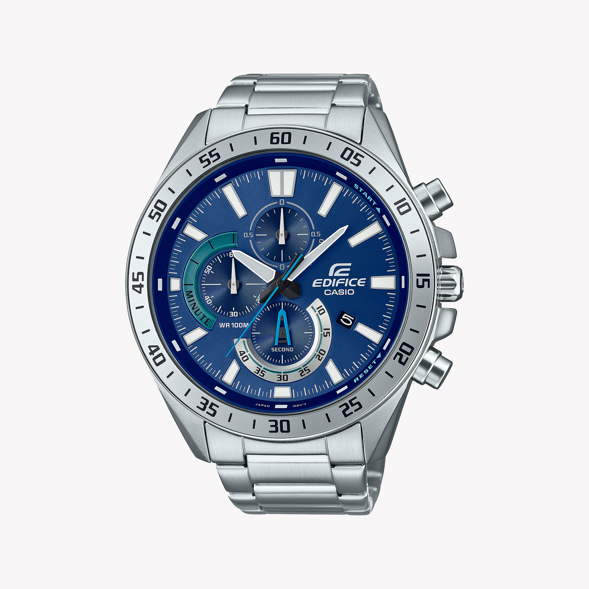 CASIO EDIFICE EFV-620D-2AVUDF - ELEGANT BLUE DIAL MEN'S STAINLESS STEEL WATCH