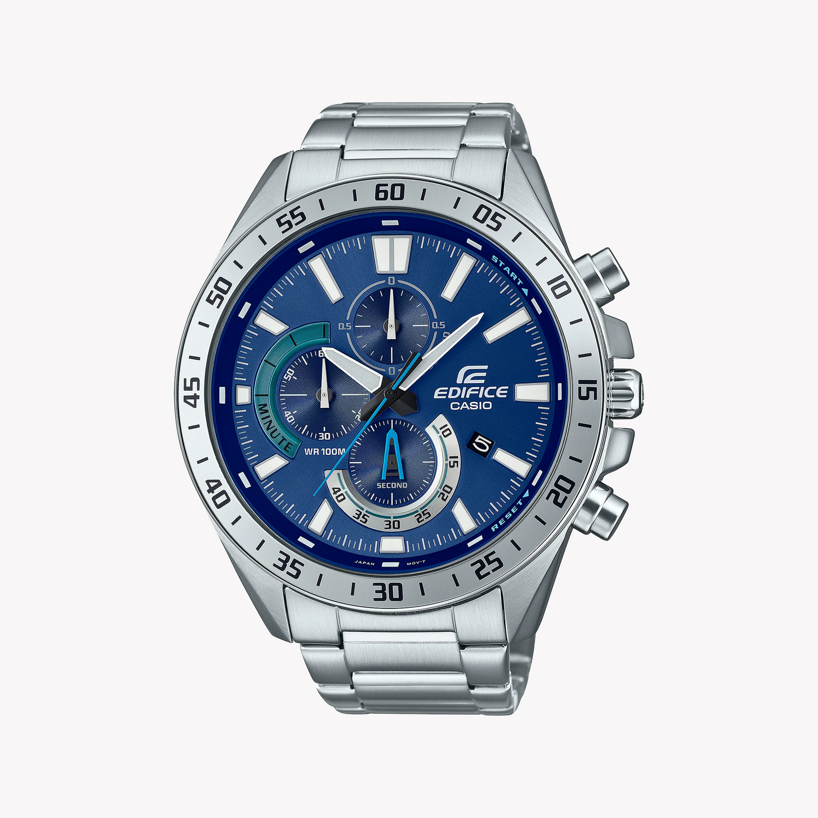 Casio Edifice Efv-620d-2avudf - Elegant Blue Dial Men's Stainless Steel Watch by i-watch