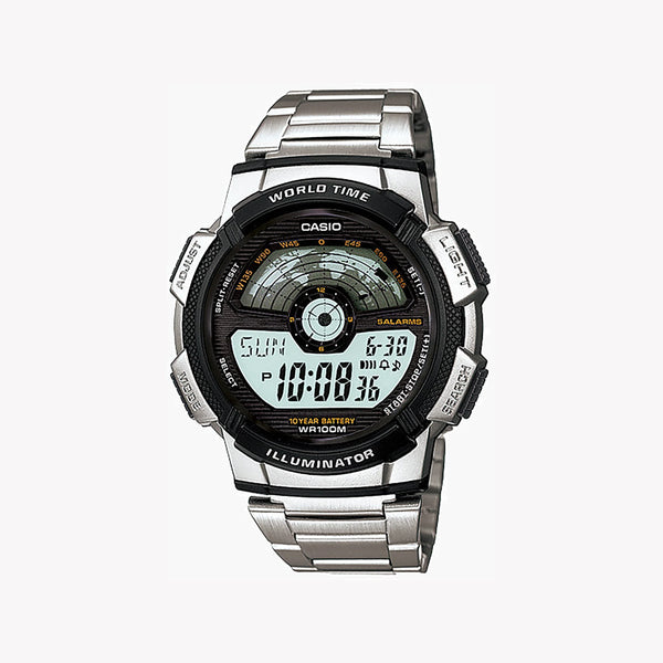 Casio Ae-1100wd-1avdf Adventure Ready - Sporty Silver Digital Timepiece For Men by i-watch