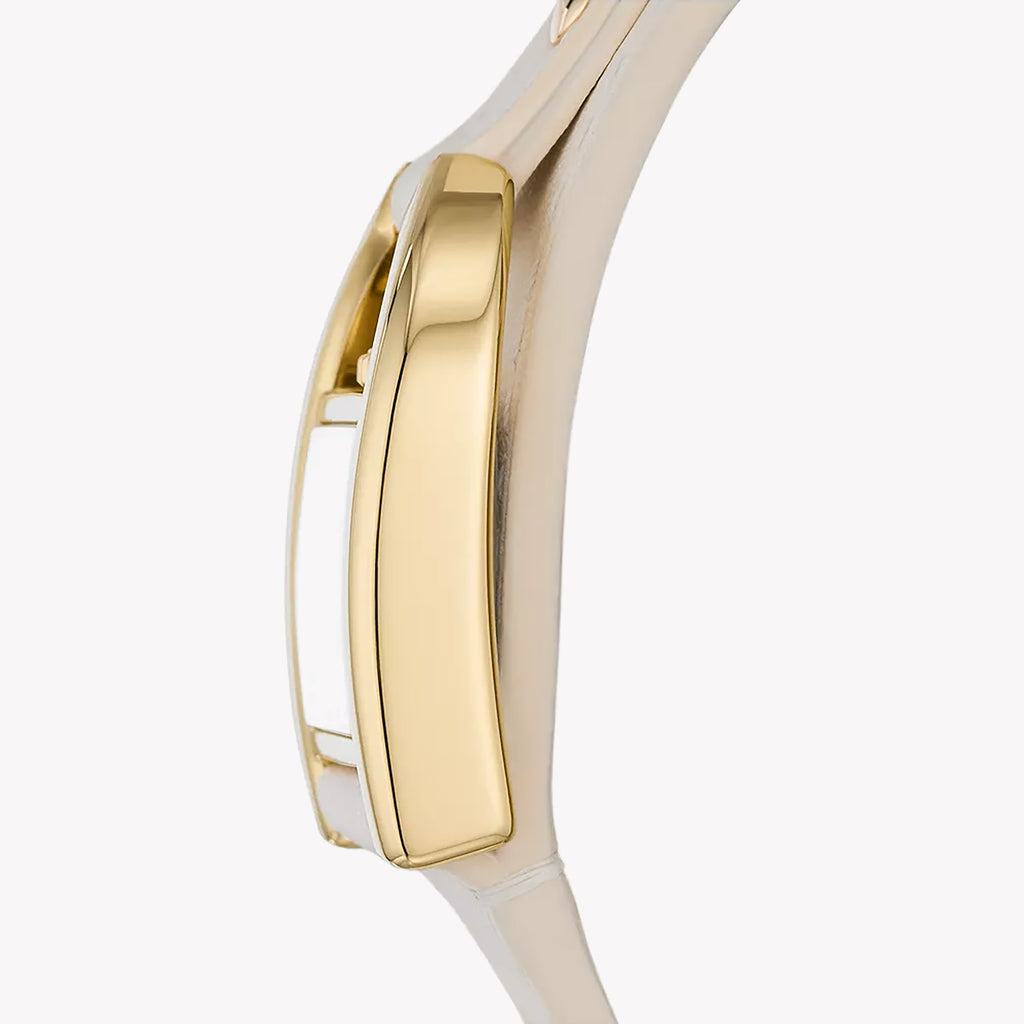 FOSSIL ES5280 ELEGANTLY MODERN - WOMEN'S GOLD DIAL STAINLESS STEEL WATCH WITH NUDE LEATHER STRAP-i-Watch-4