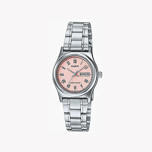 Montre Casio LTP-V006D-4B analogique argentée pour femme