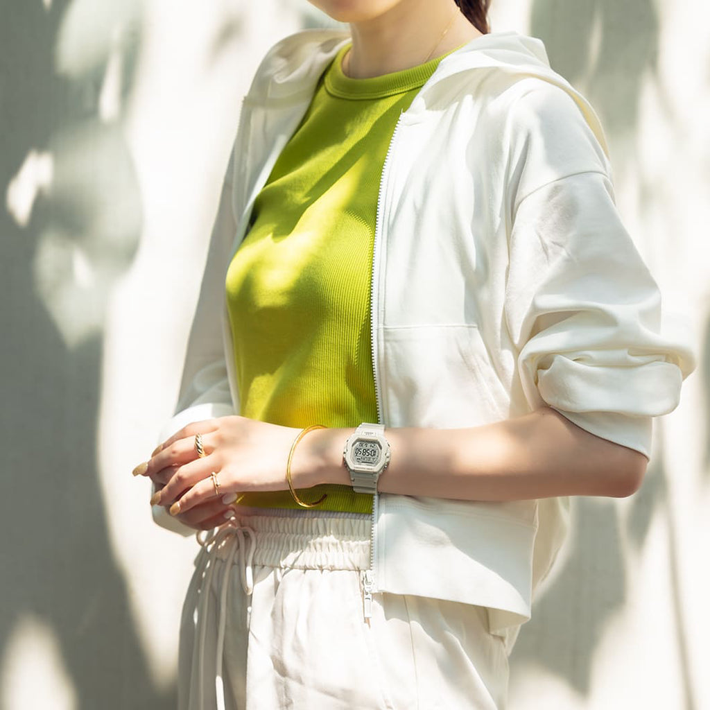 CASIO LWS-2200H-8AVDF DYNAMIC ELEGANCE - SPORTY WHITE RESIN WOMEN'S WATCH FOR ACTIVE LIFESTYLES-i-Watch-2