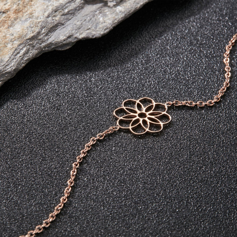 Zink Women's Rose Gold Stainless Steel Bracelet | Zfbr005rg