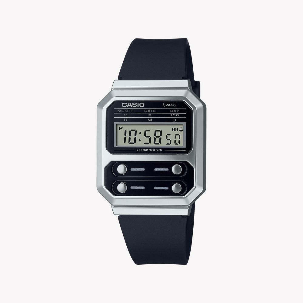Casio Unisex Silver Resin & Stainless Steel Watch | A100wef-1adf by i-watch