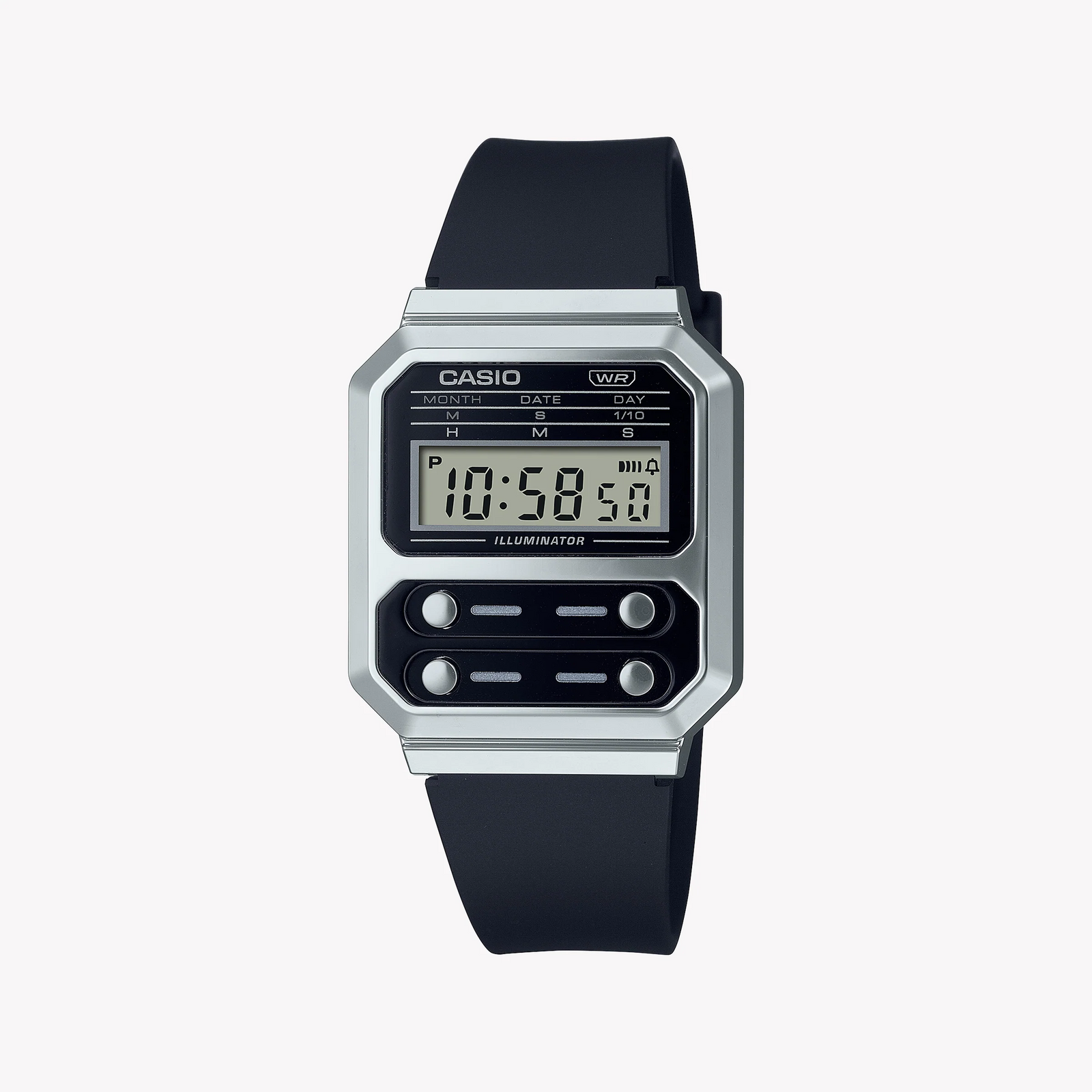 Casio Unisex Silver Resin & Stainless Steel Watch | A100wef-1adf by i-watch