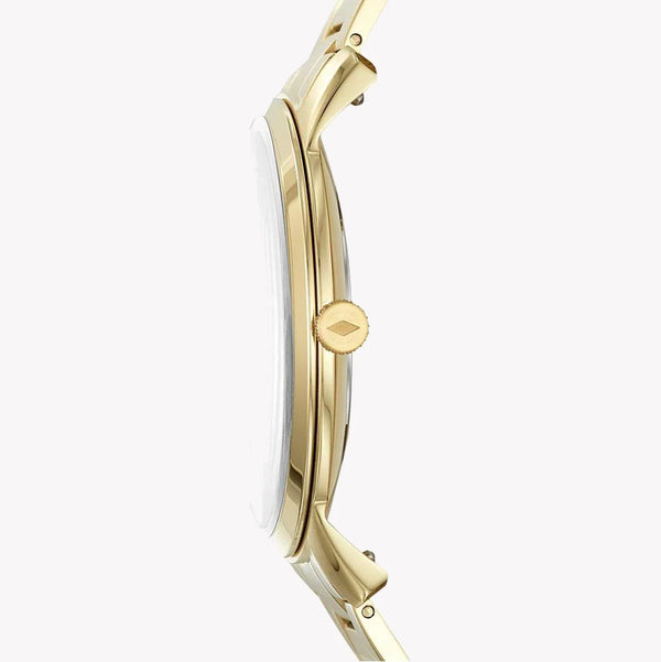 Fossil Unisex Gold Stainless Steel Watch, Gold Dial | Fs5457 by i-watch