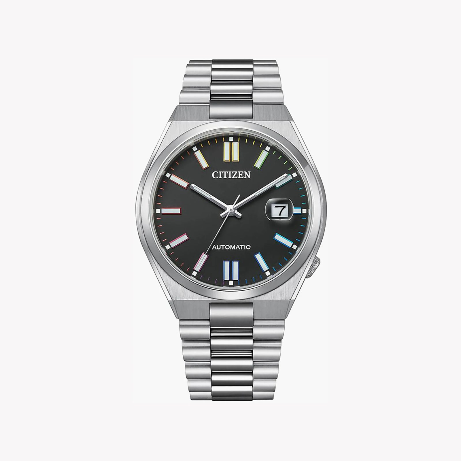 Citizen Men's Silver Stainless Steel, Black Dial | Nj0151-53e by i-watch