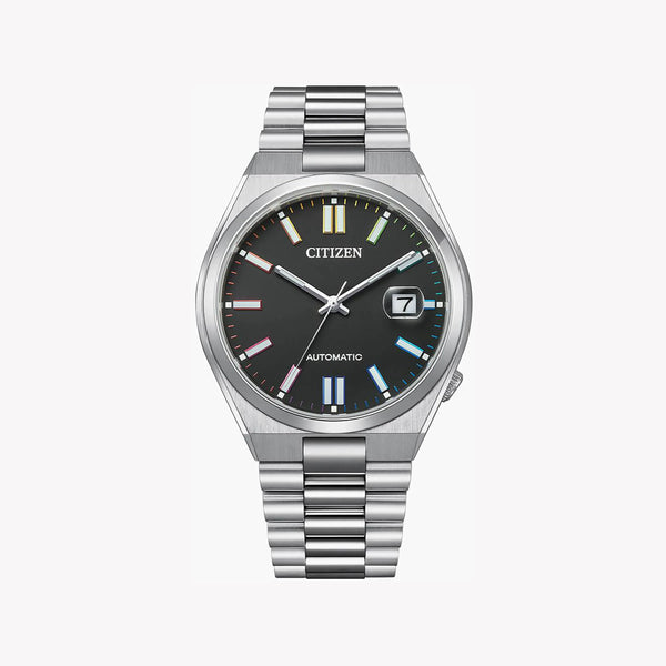 Citizen Men's Silver Stainless Steel, Black Dial | Nj0151-53e by i-watch