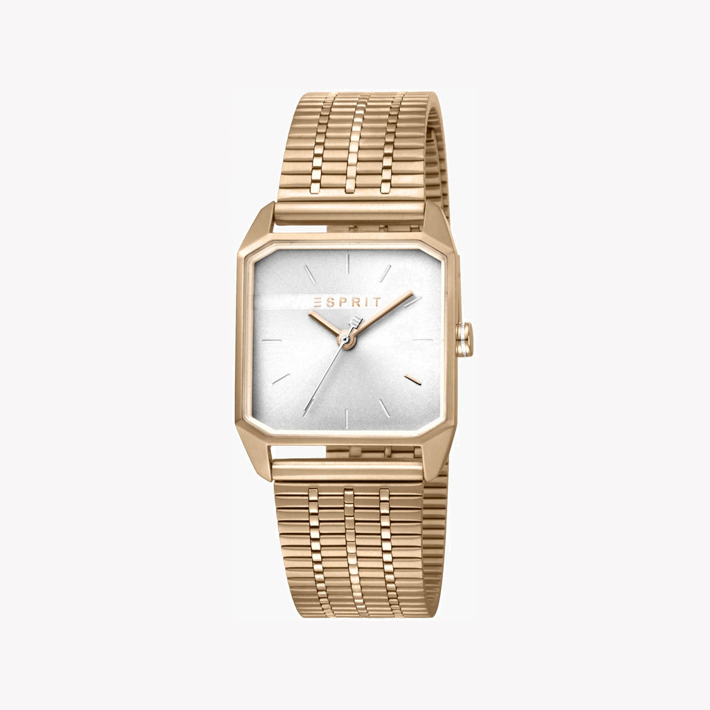 ESPRIT Women's Watch with Rose Gold Stainless Steel Case and Rose Gold Stainless Steel Band