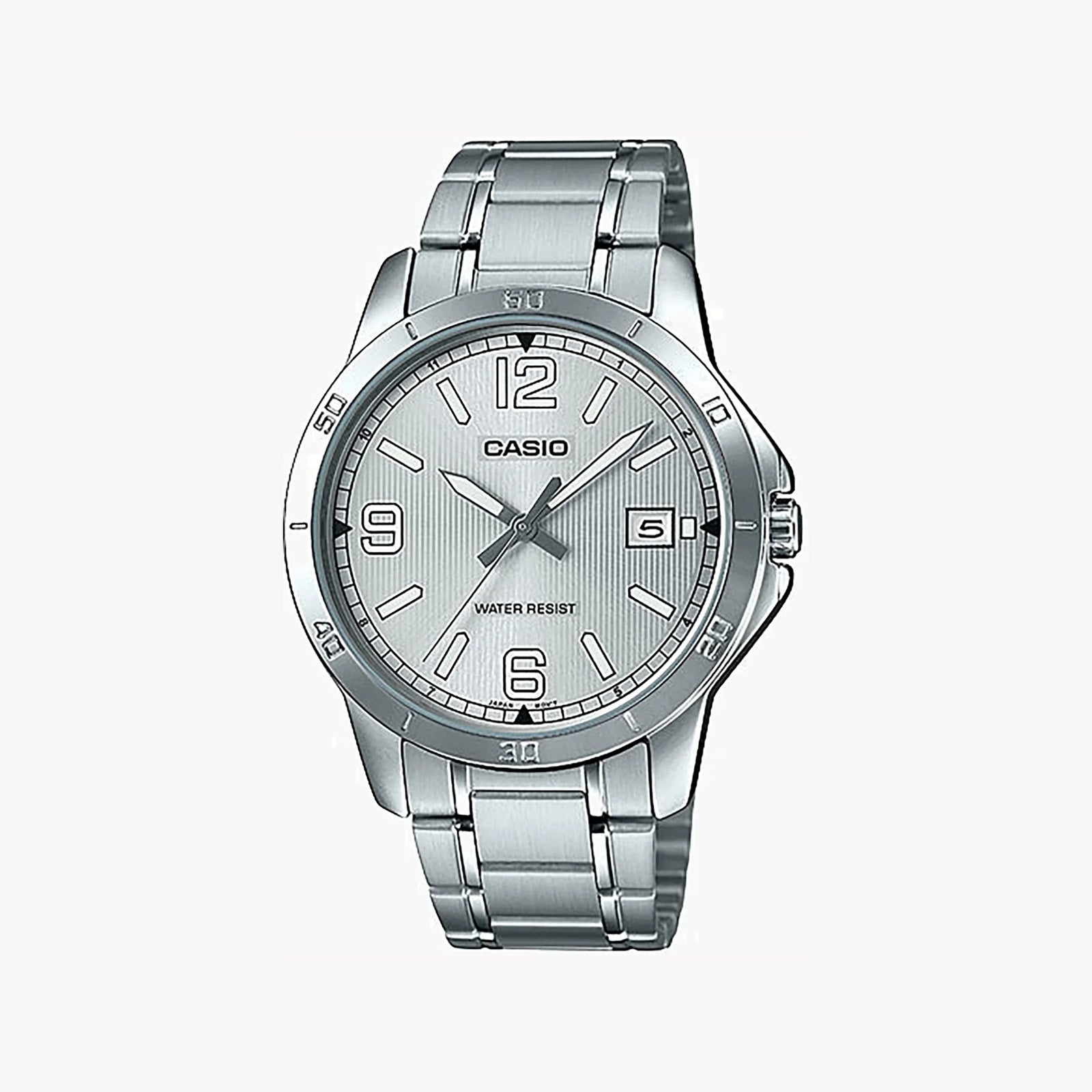 Casio Men's Silver Stainless Steel Watch, White Dial | Mtp-V004d-7b2udf by i-watch