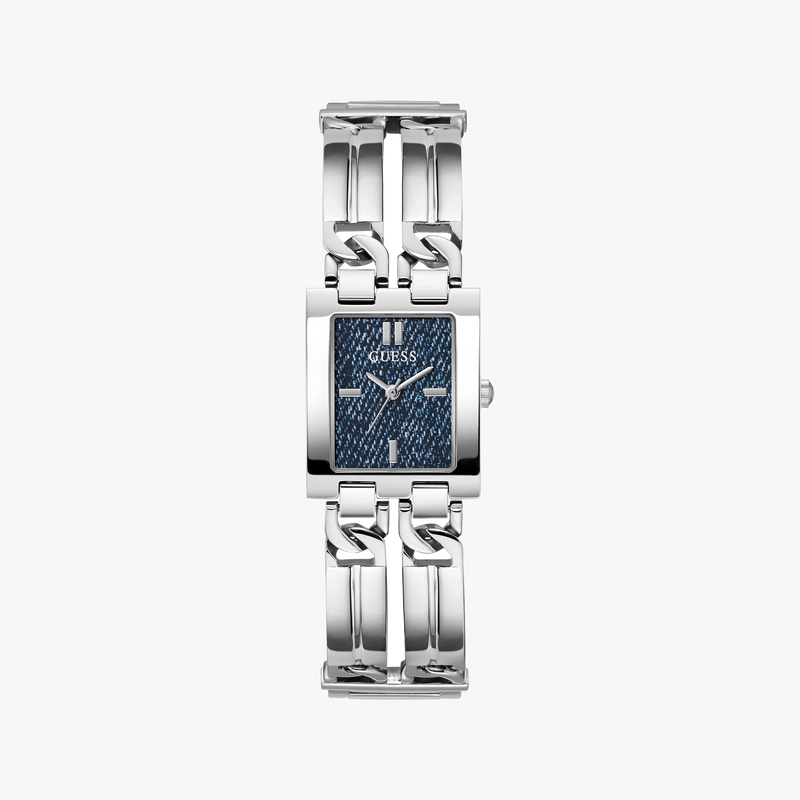 Guess Women's Silver Stainless Steel, Blue Dial | Gw0807l1 by i-watch