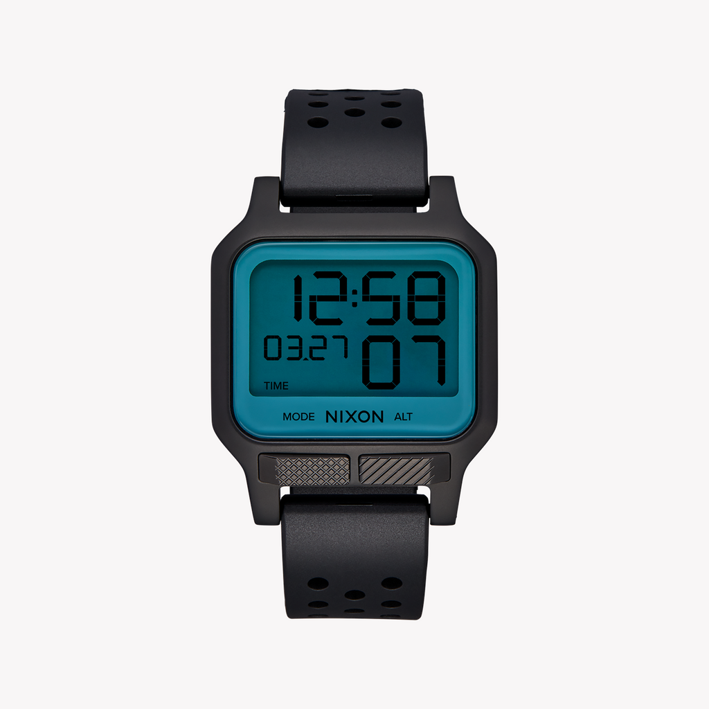 NIXON A1320-5071 BOLD UTILITY - MODERN MEN'S DIGITAL TIMEPIECE WITH BLACK SILICONE BAND