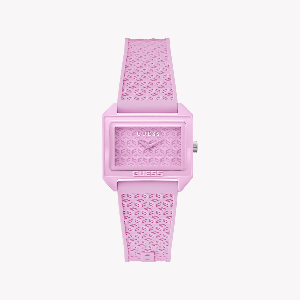 Guess Women's Pink Biobased Nylon Watch, Pink Dial | Gw0677l2 by i-watch
