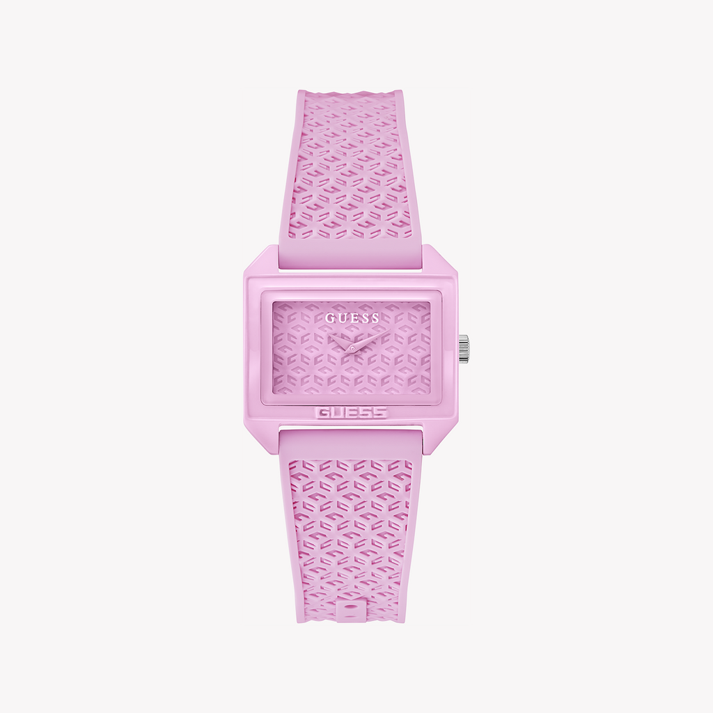 GUESS GW0677L2 CHARMING FLAIR - PLAYFUL PINK WOMEN'S WATCH WITH ECO-FRIENDLY DESIGN
