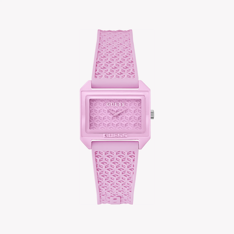 Guess Women's Pink Biobased Nylon Watch, Pink Dial | Gw0677l2 by i-watch