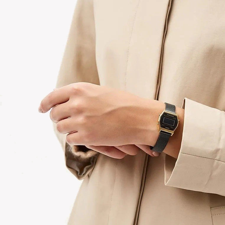 CASIO LA690WEMB-1BDF SPORTY ELEGANCE - WOMEN'S GOLD & BLACK DIGITAL TIMEPIECE-i-Watch-2