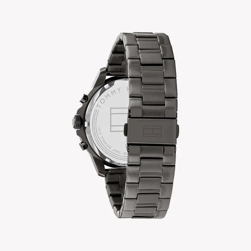 Tommy Hilfiger Men's Black Watch, Multicolor Dial | 1680670