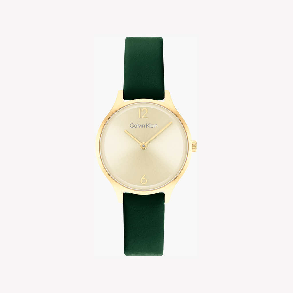 Ck Calvin Klein Women's Gold/Green Watch | 1681253