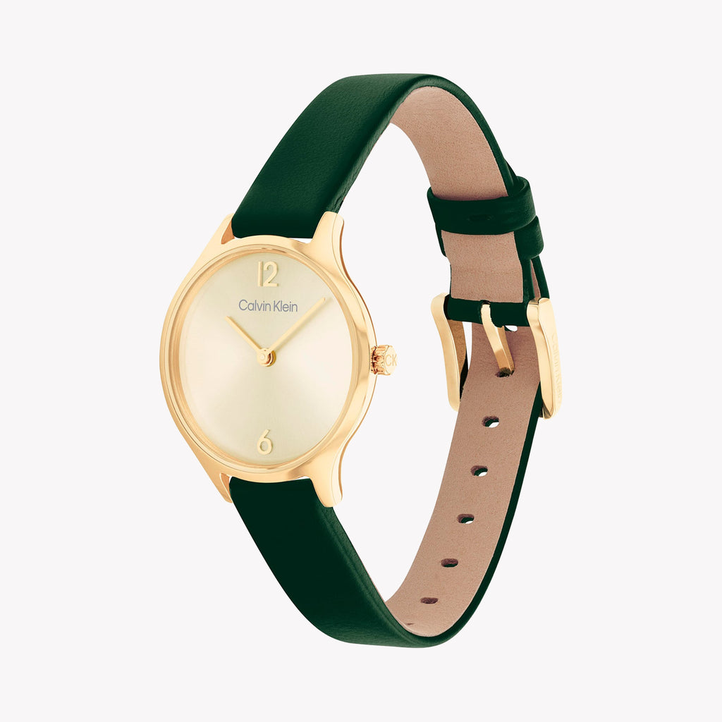 Ck Calvin Klein Women's Gold/Green Watch | 1681253