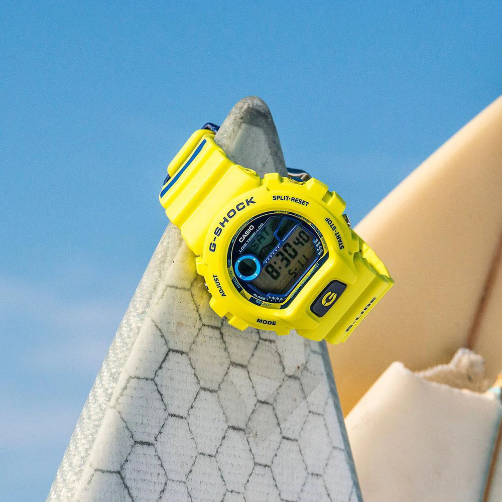 Casio G-Shock Glx-6900ss-9dr Sporty Splash - Rugged Yellow Unisex Watch With Tide Graph & 200m Water Resistance by i-watch