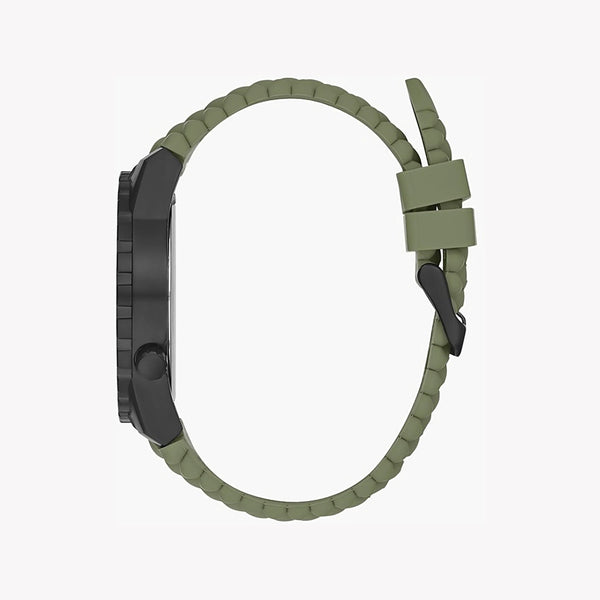 Guess Men's Black Stainless Steel Watch, Silicone Band | Gw0322g2 by i-watch