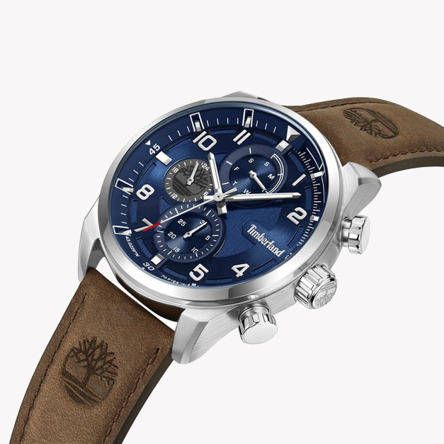 TIMBERLAND TDWGF2201106 ADVENTURE-READY - MEN'S RUGGED TIMEPIECE WITH BLUE DIAL & LEATHER BAND-i-Watch-3