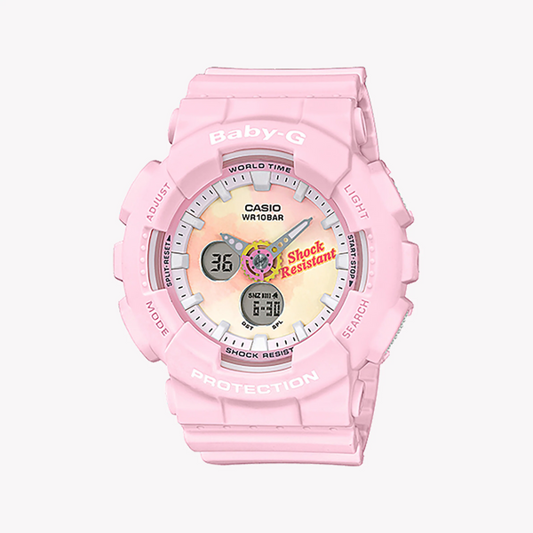 Casio Baby-G Ba-120tg-4adr Vibrant Pink - Sporty Chic Women's Watch With Resin BAnd and Digital Dial by i-watch