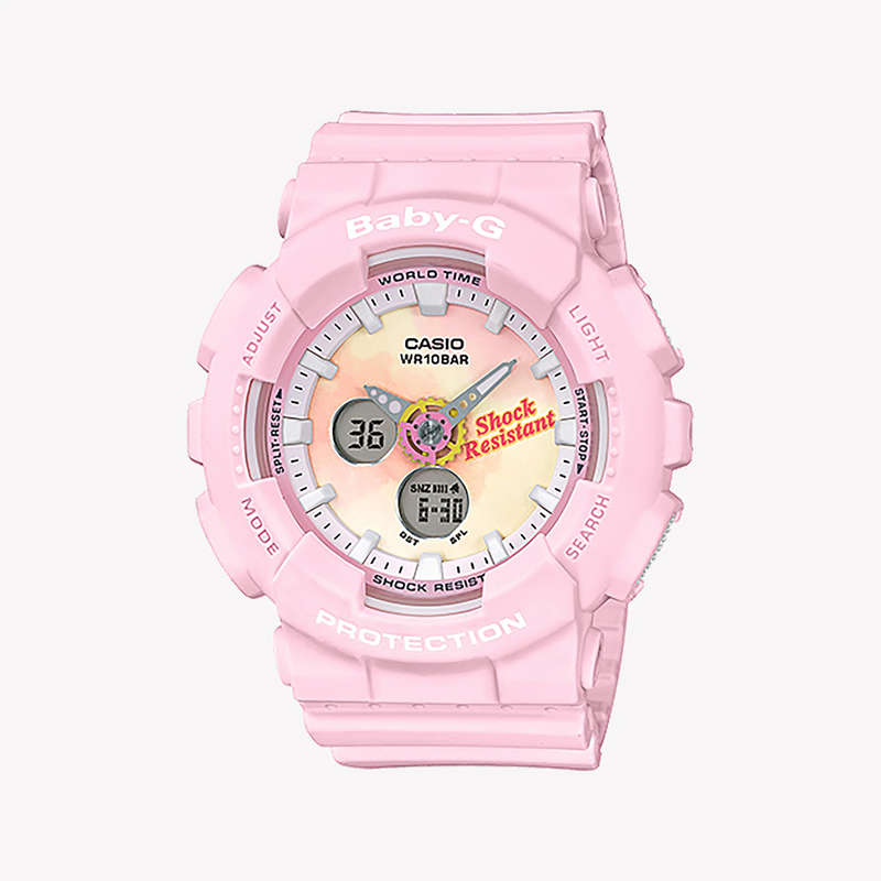 Casio Baby-G Ba-120tg-4adr Vibrant Pink - Sporty Chic Women's Watch With Resin BAnd and Digital Dial by i-watch