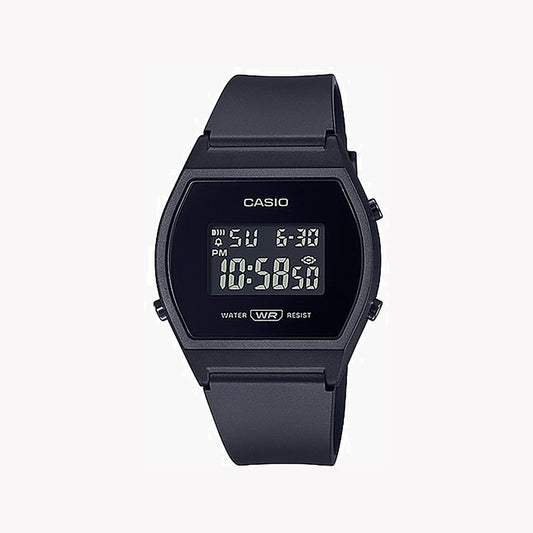 Casio LW-204-1B Digitale schwarze Unisex-Uhr