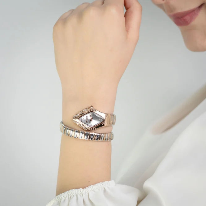 JUST CAVALLI Women's Watch with Rose Gold Stainless Steel Case and Silver & Rose Gold Stainless Steel Band-i-Watch-2