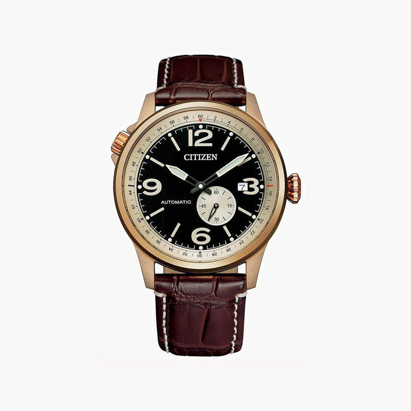 Citizen Men's Gold Stainless Steel, Brown Leather | Nj0143-19e by i-watch