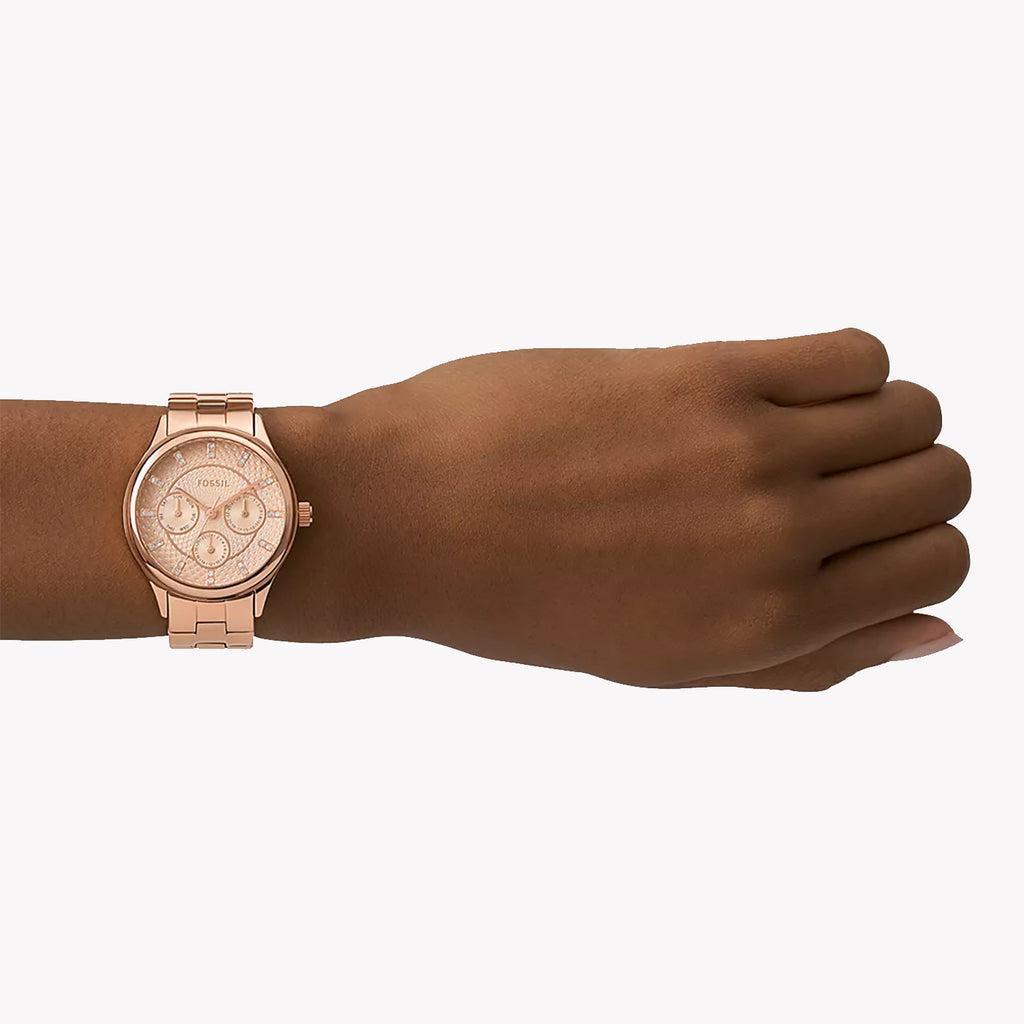 FOSSIL BQ1561 ROSE GOLD ELEGANCE - STYLISH WOMEN'S WATCH WITH MULTIFUNCTIONAL CHARM-i-Watch-2